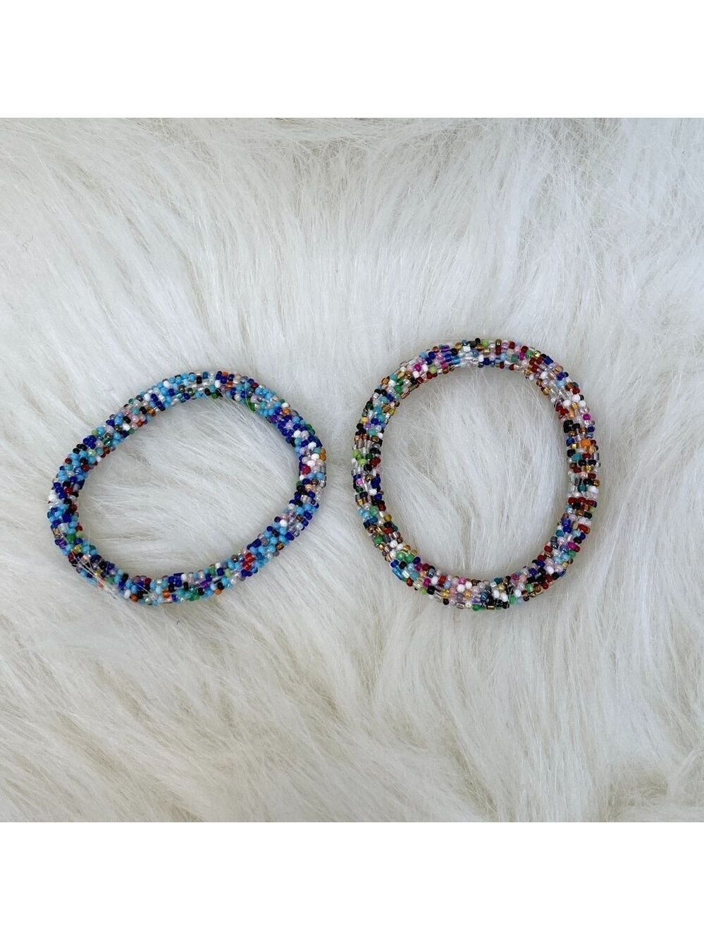 HAND CRAFTED in Nepal Beaded Bracelets (set of 5) #1011 - Picture 8 of 8